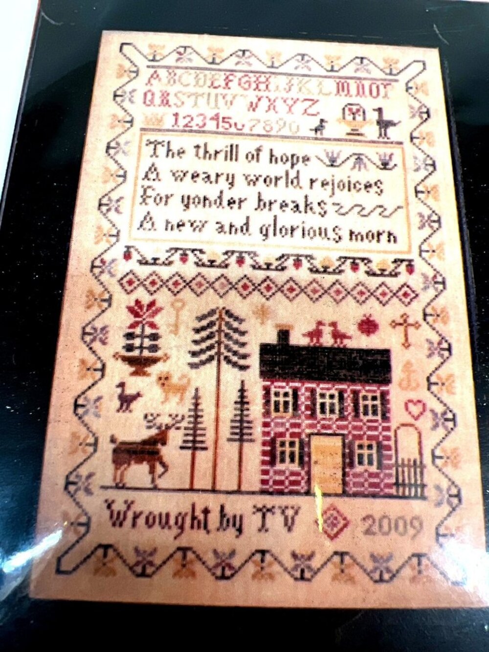 A Weary World Rejoices Cross-Stitch Pattern By Shakespeares Peddler